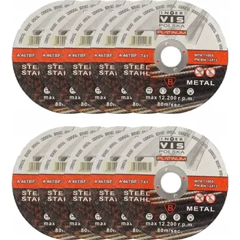 Řezný kotouč Řezný kotouč Inter VIS 115 mm 1,0 mm na barevné kovy a INOX 10 ks