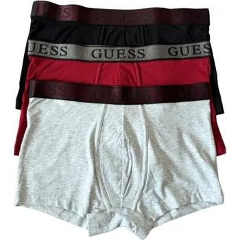 Boxerky Pánské boxery Guess U5BG13 GIFT SET černá XL