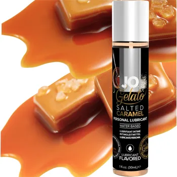 Lubrikační gel Intimní gel s příchutí SLANÝ KARAMEL na vodní bázi 30 ml, účinný a bez cukrů
