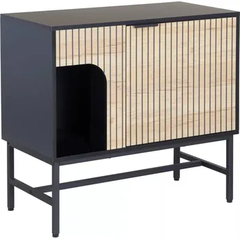 Komoda Komoda Mago 75 cm dub přírodní/černý mat