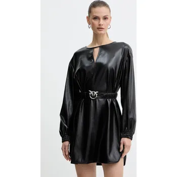 Dámské šaty Šaty Pinko černá barva, mini, oversize, 105587 A2P4 105587.A2P4 99X, vel. M