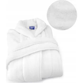 Dámské noční prádlo Župan bílý coral fleece teplý M unisex