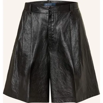 Dámské kraťasy Polo Ralph Lauren Dámské Kožené Šortky, černá, 34