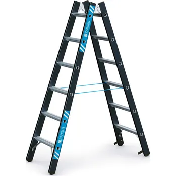 Železářství ZARGES Megastep B stojací žebřík oboustranně schůdný, Pracovní výška: 2,75 m