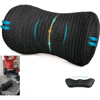 Polštář ORTOPEDICKÝ POLŠTÁŘ BEDERNÍ PRO SPANÍ DO AUTA NA SEDADLO PAMĚŤOVÁ PĚNA