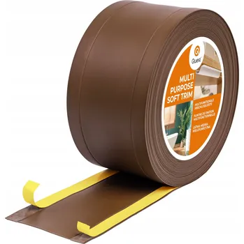 soklová lišta Dokončovací PVC lišta 6v1 - samolepicí, hnědá 15 m 120 mm