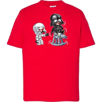 Chlapecké tričko detske-levne-bavlnene-tricko-potisk-Star-Wars Barva: Red - červená, Dětská bavlněná trička JHK: XL