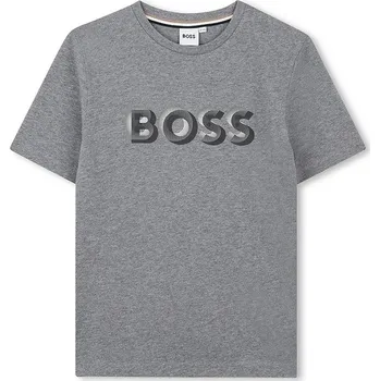 Chlapecké oblečení Dětské bavlněné tričko BOSS J52360.102.108 šedá 90X, vel. 102