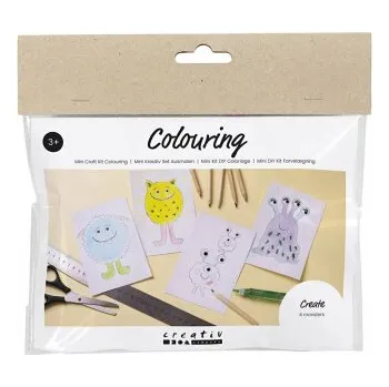 omalovánky Mini kreativní sada Malování (příšerky)