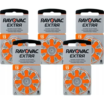 Vrták Baterie do sluchadel RAYOVAC EXTRA 13 PR48, 40 ks