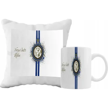 Polštář SADA HRNEK A POLŠTÁŘ INTER MILAN MÍČ - TIP NA DÁREK - SKVĚLÁ GRAFIKA