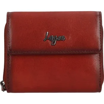 Peněženka Lagen Dámská kožená peněženka LGW 2003D koňak