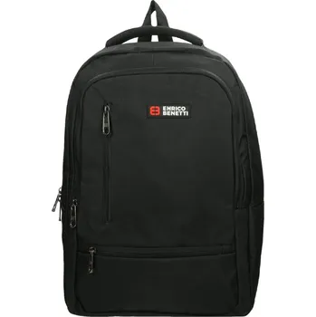 Školní batoh Enrico Benetti Hamburg 15" Notebook Backpack Black 25l + Sleva 5% s kódem AKCE5