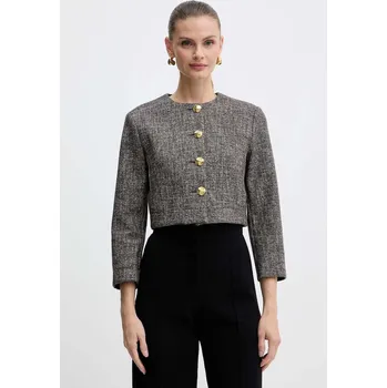 Dámské sako Blazer s příměsí vlny Pinko hnědá barva, 105708 A2QX 105708.A2QX 88X, vel. 36