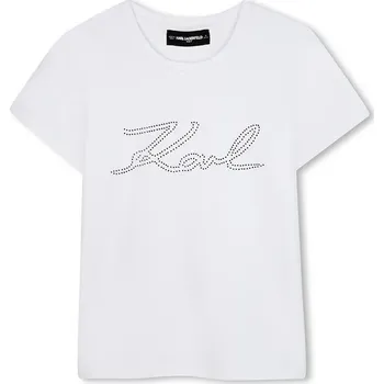 Chlapecké tričko Dětské tričko Karl Lagerfeld bílá barva, Z30941 Z30941.102.108 00X, vel. 102