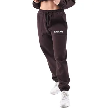 TEPLÁKY GLSR OVERSIZED DARK BROWN M