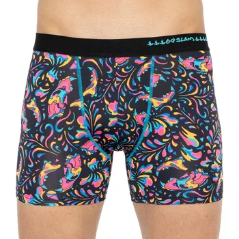 Boxerky Pánské boxerky 69SLAM fit tiger skull (MBYTKL-PO) XXL MBYTKL-PO - černé s barev. vzory Možnost vrácení zboží ZDARMA do 120 dnů!