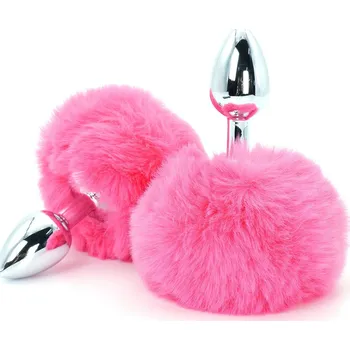 Anální kolík Toyjoy Happiness Enchanting Bunnytail Buttplug - Pink
