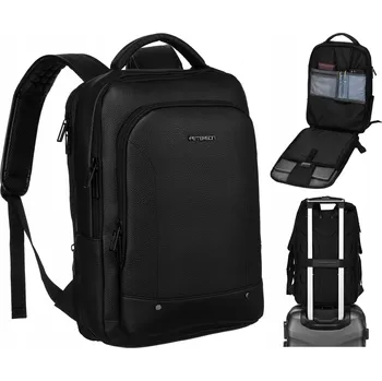 Městský batoh Elegantní PETERSON batoh na notebook, cestovní, s možností upevnění na kufr