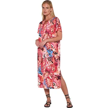 Dámské šaty Květované letní šaty Vamp s krátkými rukávy 20537 velikost S
