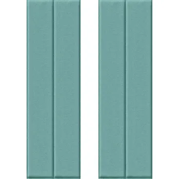 Stavební materiál HCS deco 3D samolepicí stěnové obdelníky, pruhy samet 2 ks, mintové