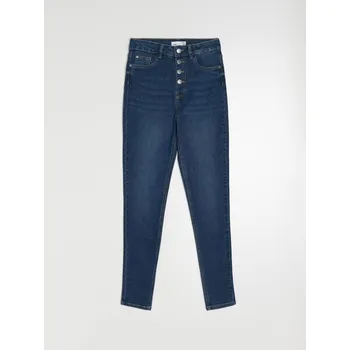 Dámské džíny Sinsay - Džíny high waist skinny - námořnická modrá - 887FI-95J - 887FI-95J-42