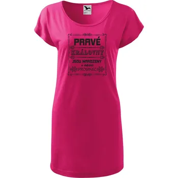 Dámské tričko DOBRÝ TRIKO Dámské tričko/šaty Pravé královny Velikost: L, Barva: Purpurová