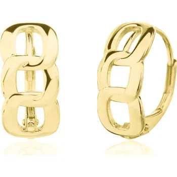 Náušnice Pozlacené stříbrné náušnice