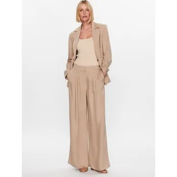 Dámské kalhoty Herskind Kalhoty z materiálu Lotus 4822840 Béžová Regular Fit 34