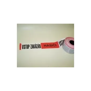 Výstražná páska Vytyčovací páska 500m s nápisem "HASIČI - VSTUP ZAKÁZÁN"