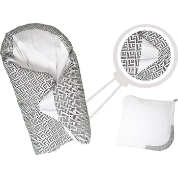 Zavinovačka Eva Kiedroňová Povlak - Dráček - Černobílé vzory