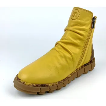 Dámská zimní obuv Dámské zimní kotníkové boty Manitu 990678-06 žluté 38