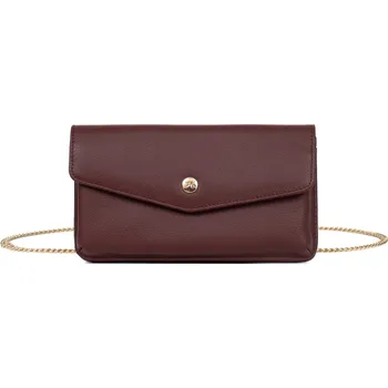 Kabelka Dámská kožená kabelka na mobil a doklady Hexagona Flér - vínová