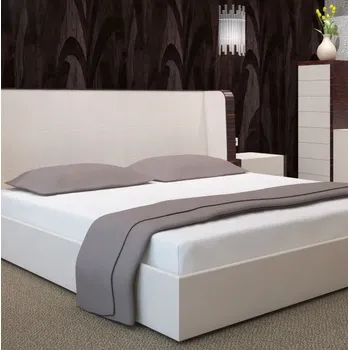 Prostěradlo Bílé prostěradlo s gumičkou - bavlněný satén Šírka: 200 cm | Dĺžka: 220 cm