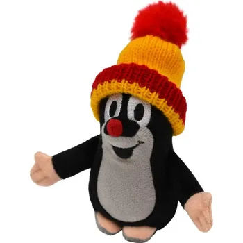 plyšák Moravská ústředna Krtek (Krteček) 12cm červeno-žlutý kulich PLYŠ