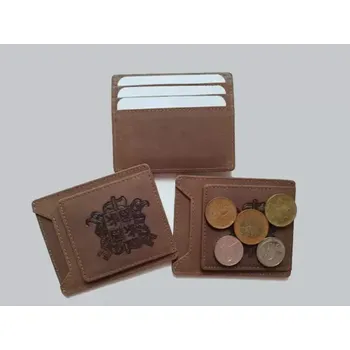 Peněženka Kožená peněženka s magnetem na mince a znakem SDH