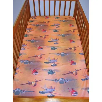 Prostěradlo Napínací prostěradlo do postýlky Planes 60/120
