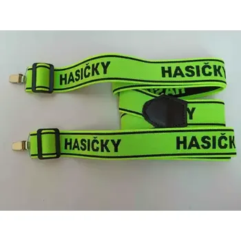 Kšandy Šle, kšandy s nápisem HASIČKY na klipsy