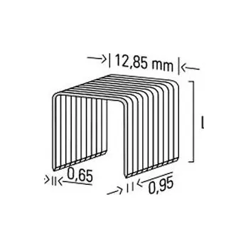 Průmyslová sponka KMR-BEA Průmyslové spony typ K pro sponkovačku 3482 Varianta: Spona K 8 GALV