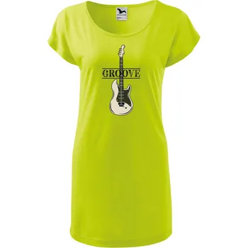 Dámské tričko DOBRÝ TRIKO Dámské tričko/šaty Baskytara Velikost: 2XL, Barva: Limetková