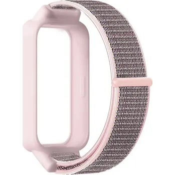 MůjMiBand.cz Nylonový náhradní náramek pro Xiaomi Smart Band 9 Active a Redmi Band 3 Barva: růžová