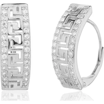 Náušnice Stříbrné náušnice se zirkony