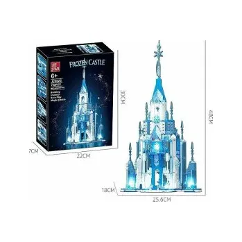 ostatní stavebnice Stavebnice Ledový zámek s LED podsvícením – 732 dílků