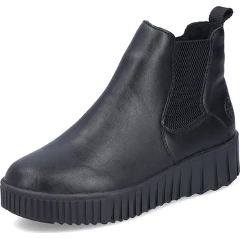 Dámská zimní obuv DÁMSKÉ KOTNÍKOVÉ BOTY RIEKER Y6151-00 ČERNÁ Barva: ČERNÁ, Velikost: 37