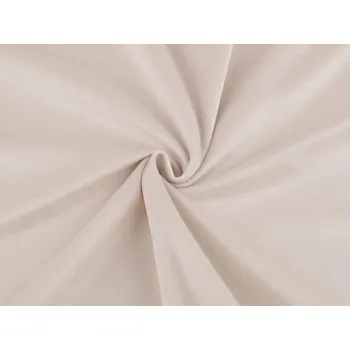 Samet / velvet hladký šíře 280 cm METRÁŽ - 1 (260 g/m²) béžová světlá