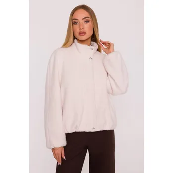 Dámský kabát Kabátové sako M885 Barva: Béžová, Velikost: S/M