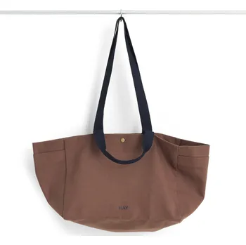HAY Bavlněná taška Weekend Bag S Milk Chocolate
