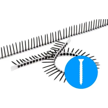 Vrut KMR-BEA Vruty pro sádrokarton páskovaný šedý fosfát-olejované, hlava dle DIN 18182-2, ostrá špička, hrubý závit Varianta: SC 39x25 vrut pro sádrokarton, PH2, hrubý závit