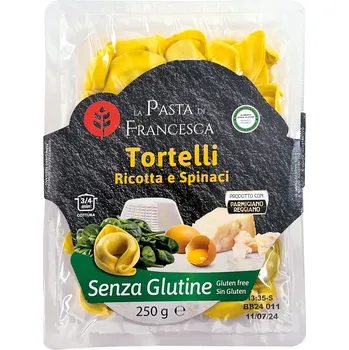 Italské plněné těstoviny Tortelli Ricotta e Spinaci bez lepku - La Pasta di Francesca 250g