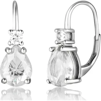 Náušnice Stříbrné náušnice se zirkony